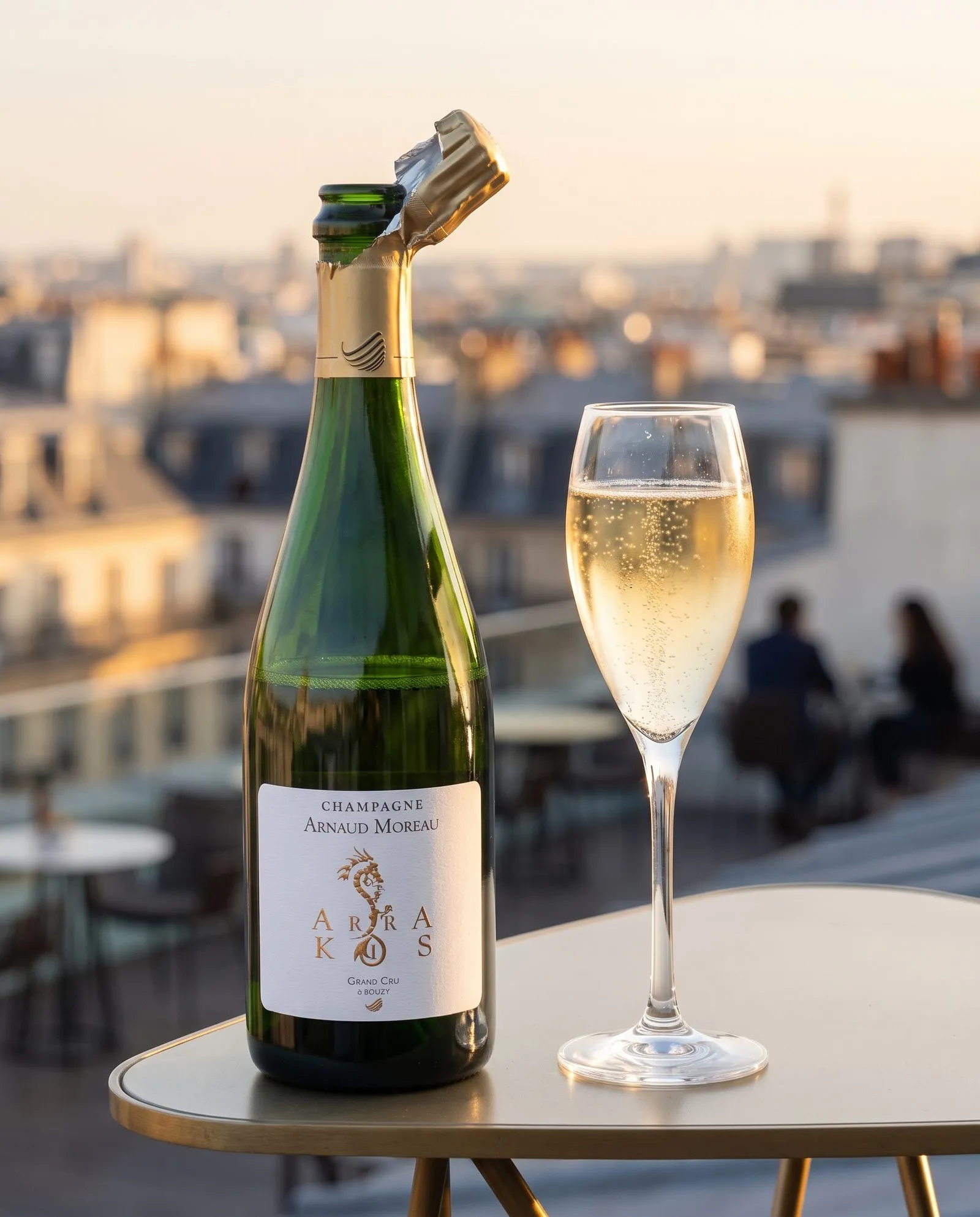 Champagne Arnaud Moreau ArraKis · sur un rooftop en ville